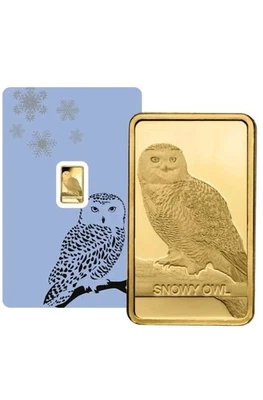 1g Goldbarren Pamp Snowy Owl Suisse Schweiz 1 Gramm Feingold 24 Karat - Bild 1 von 2