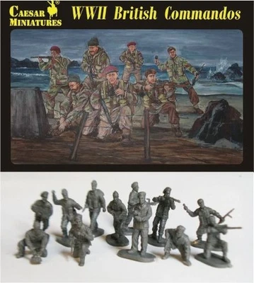 Soldats au 1/72 WWII British Commandos  - CAESAR MINIATURES H073 - Photo 1/3
