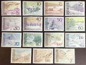 Liechtenstein 1972 Landschaften Endgültiger Satz postfrisch - Bild 1 von 1