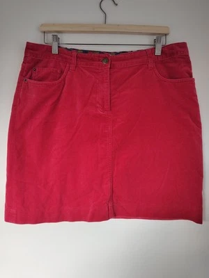 Boden Red Velvet Mini Skirt Size 16 - Image 1 of 4