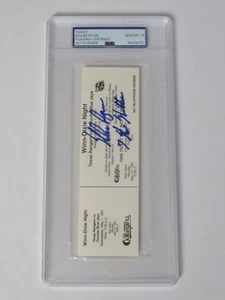 Esbozo de boleto firmado por Nolan Ryan séptimo NO HITTER 5-1-91 PSA 10 automático - Imagen 1 de 7