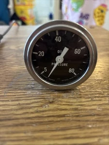 Stewart Warner SW Oil Pressure Gauge 827442 USA USED AS IS - Bild 1 von 4
