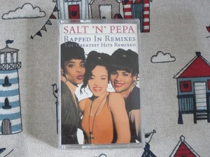 SALT 'N' PEPA RAPPED IN REMIXES GREATEST HITS REMIXED 1992 FFRR AUDIO CASSETTE - Picture 1 of 6