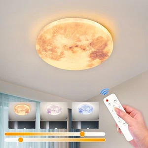 36W LED Deckenleuchte Sternenhimmel Dimmbar Wohn Deckenlampe mit Fernbedienung - Bild 1 von 8