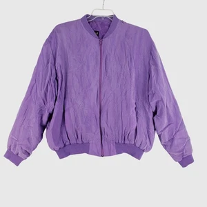 Chaqueta de bombardero vintage Alan Stuart ligera hecha en EE. UU. para hombre talla XL - Imagen 1 de 8