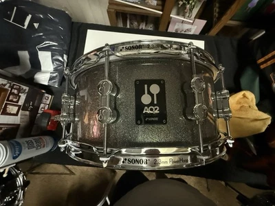 Sonor AQ2 14" x 6" Chrome Plated Titanium Quartz Snare Drum AQ2-1406-SDW-TQZ - Image 1 of 4