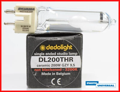 DEDOLIGHT DL200THR QUARZLEUCHTE MIT KERAMIKSOCKEL / LAMPE 200W 3200K KUNSTLICHT - Bild 1 von 4