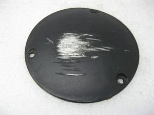 6.5"  3-Hole Black (SCRAPED) Derby Cover for Big Twin Harley-Davidson - Bild 1 von 6