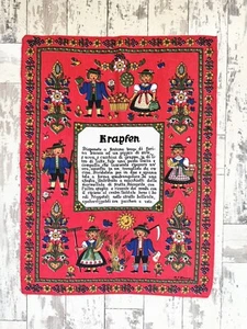 Vintage rotes italienisches Rezept Geschirrtuch - Bild 1 von 8