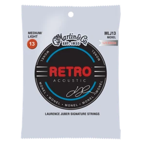 Martin MLJ13 13-56 LJ's Choice Retro Monel Acoustic Guitar Strings 1-3 Packs - Picture 1 of 2