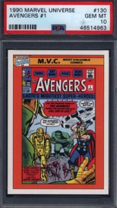 1990 Marvel Universe #130 Avengers #1 PSA 10 - Bild 1 von 2