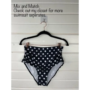 High Waist Bikini Bottom Large Swimwear Hipster Bikini Brief Swim Shorts - Picture 1 of 5