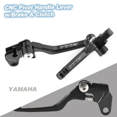 Controles de manija de pivote CNC con palancas de freno y embrague para Yamaha TTR230 2005-2025 Foto 1 de 4