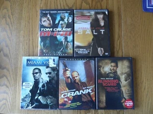 DVDs - ACTION - bundle of 5 - M i III, SALT, Miami Vice, CRANK, & Running Scared - Picture 1 of 1