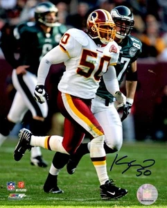 Signed 8x10 KHARY CAMPBELL Washington Redskins Autographed photo - w/COA - Picture 1 of 1