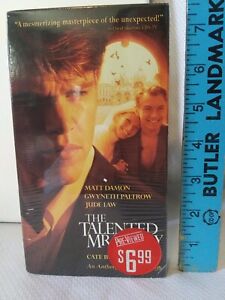 Vhs Blockbuster Video Pre-Viewed Sealed The Talented Mr. Ripley 2000