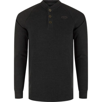 Drake Waterfowl Weston Lakes Waffle Long Sleeve Henley - Image 1 of 2