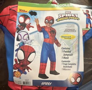 Costume Spider-Man Spidey Amazing Friends taglia 2T bambino imbottito muscolare - Foto 1 di 2