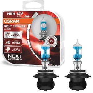 2x Osram HB4 Night-Breaker Laser 12V 51W P22d Xenon Look Halogen-Birnen Lampe - Bild 1 von 5