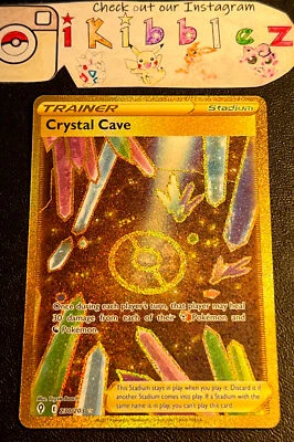 Crystal Cave 230/203 NM Full Art Secret Rare Gold Evolving Skies Pokémon Card! - Image 1 of 2