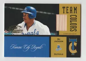 BO JACKSON 2004 Donruss Classics Team Colors GAME-USED BAT #TC-26 SP #01/50 1/1 - Picture 1 of 2