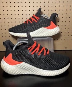 Talla 9.5 Adidas AlphaBoost Solar Rojo Negro Hombres Zapatos Atléticos para Correr EH3319 - Imagen 1 de 8
