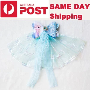 Frozen Hair Clips Kids Snap Hairclips Elsa DressUp Girls Party Hair Accessories - Picture 1 of 11