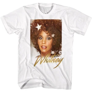 Whitney Houston Stars Beautiful Photo Men's T Shirt R & B Pop Music Merch - Picture 1 of 5