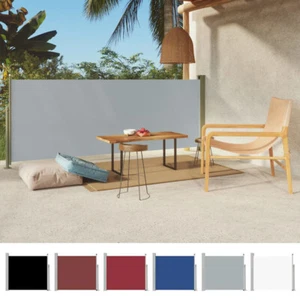 Toldo lateral extensible protección solar protección visual protección contra el viento persiana lateral DHL - Imagen 1 de 49