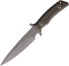 Fox Exagon Tactical Fixed Knife 440C Steel Blade Green Canvas Micarta - 02FX149