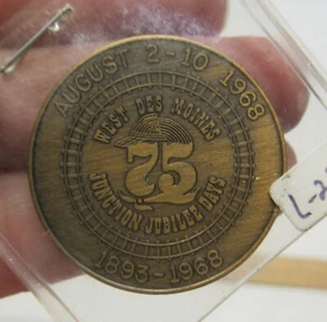 1968 - West des Moines - Ficha de los días de jubileo de la unión - medio dólar recuerdo - Imagen 1 de 8