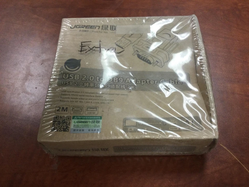 UGREEN USB 2.0 to RS232 DB9 Serial Cable Male A Converter Adapter - Image 1 of 1