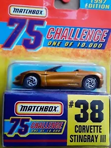 Corvette no.38 Matchbox 1997 edition 75 Gold Challenge 1 of 10000 Kk - Picture 1 of 5