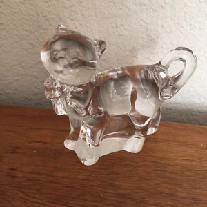 LENOX Crystal Cat figurine Proud Cat with Bow very cute Original sticker - Picture 1 of 7