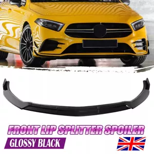 For Mercedes A Class W177 A35 A45 AMG-Line Front Bumper Splitter Lip 2018-2022 - Picture 1 of 7