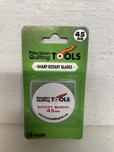 Precision Quilting Tools 45mm Sharp Rotary Replacement Blades 10 Count New - Picture 1 of 2