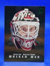 2008  NIKLAS BACKSTROM IN THE GAME MASKED MEN GOLD VERSION VAULT STAMPED #MM28