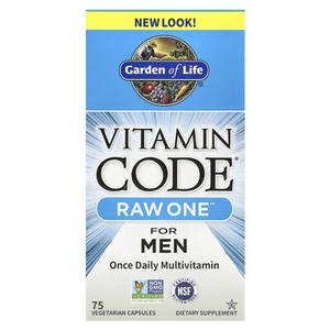 Vitamin Code®, RAW One™, Once Daily Multivitamin For Men, 75 Vegetarian Capsules - Picture 1 of 3