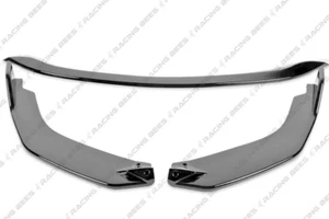 For 2019-2022 Toyota Corolla Hatchback Model TS Style Front Bumper Lip (BLACK) - Picture 1 of 8