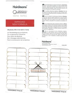 60 HAIRDREAMS Quikkies refix tapes Klebestreifen Haarverlängerung NEU VERBESSERT - Bild 1 von 2