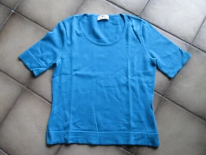 Sommer *PETER HAHN* Kurzarm Pullover Pulli türkis blau Gr. 38 - Bild 1 von 4
