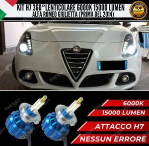 KIT FULL LED H7 360° GRADI PER LENTICOLARI ALFA ROMEO GIULIETTA CANBUS NO ERROR - Picture 1 of 11