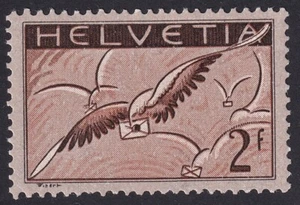 Schweiz Flug 2 Fr. Normalpapier Mi.Nr. 245 x postfrisch Mi.Wert 240 € (625) - Bild 1 von 2