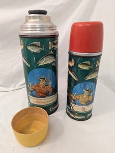 Aladdin Angler Thermos N.50  Pint 51 Quart Thermos Freshwater Series ***READ*** - Picture 1 of 12