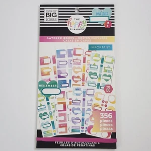 The Happy Planner Layered Boxes Me & My Big Ideas 356 Stickers Value Pack - Picture 1 of 17