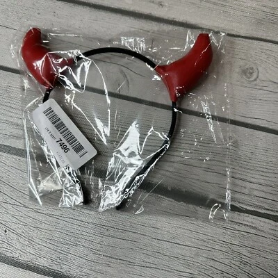 Diadema de Halloween Cuernos de Diablo Elegante Diablo Diadema Juegos con disfraces Rojo Vestir Sexy Foto 1 de 4