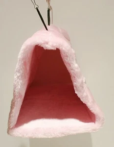 Small Animal Triangle Tunnel Bed Nest Hideout Getaway Plush Hanging - Picture 1 of 5