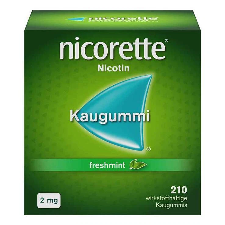 nicorette Kaugummi freshmint, 2 mg Nikotin · 210 St · PZN 17594133 - Bild 1 von 1