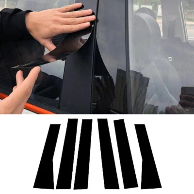 Fit Mitsubishi Outlander 2022-2023 Glossy Black Pillar Post Trim Window Cover - Image 1 of 4