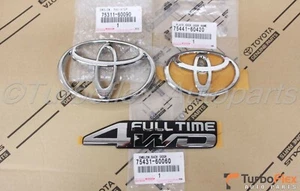 Toyota Land Cruiser 1996-1997 FJ80 FZJ80 Front & Rear Emblem Logo Set of 3 - Picture 1 of 8